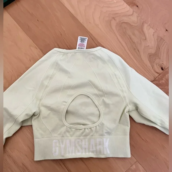 GYMSHARK flex sport long sleeved crop top NWOT - Picture 4 of 8